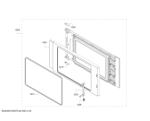 Схема №1 BM220130 с изображением Дверь для электропечи Bosch 00687767