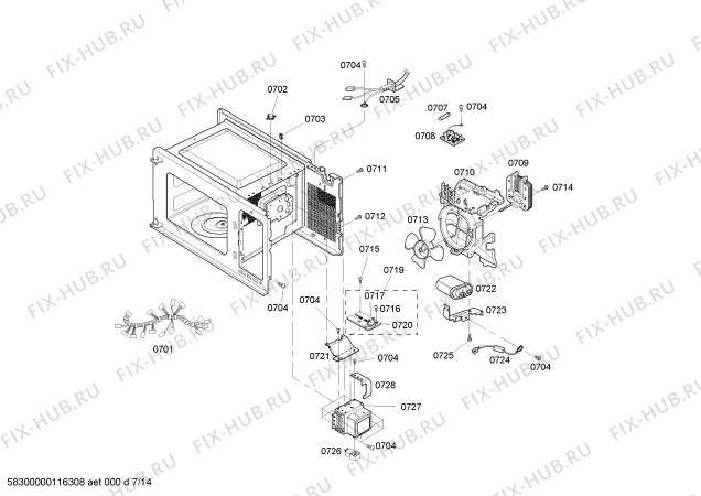 Схема №4 SM272BW с изображением Винт Bosch 00421360