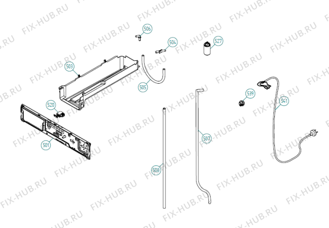 Взрыв-схема стиральной машины Gorenje Sverigetorken -10 SE   -White (900002549, TD25.3) - Схема узла 05