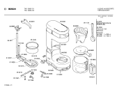 Схема №1 0717902350 TKA8508 с изображением Стеклянная колба для электрокофемашины Bosch 00450862