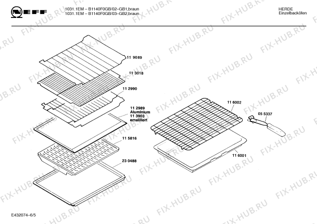 Схема №2 B1140F0GB 10311EM с изображением Переключатель для плиты (духовки) Bosch 00032129