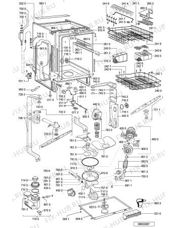 Схема №1 GSI 4998 C-IN с изображением Панель для посудомоечной машины Whirlpool 481245371825