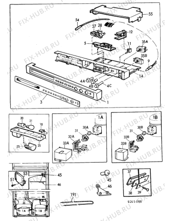 Взрыв-схема холодильника Zanussi ZF24/1L - Схема узла C10 Electric