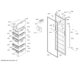 Схема №1 GSN36A32CH с изображением Дверь для холодильника Bosch 00249689