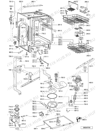 Схема №2 GSF 7530 IN с изображением Обшивка для посудомойки Whirlpool 481245373473
