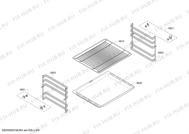 Взрыв-схема плиты (духовки) Bosch HEA34B150 Bosch - Схема узла 06