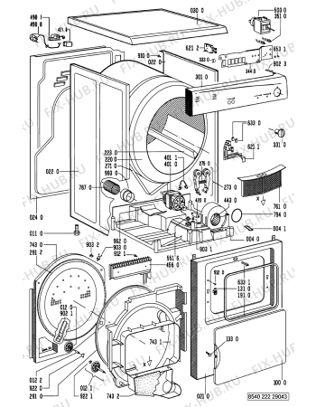 Схема №1 EC 329 с изображением Декоративная панель для электросушки Whirlpool 481245210886