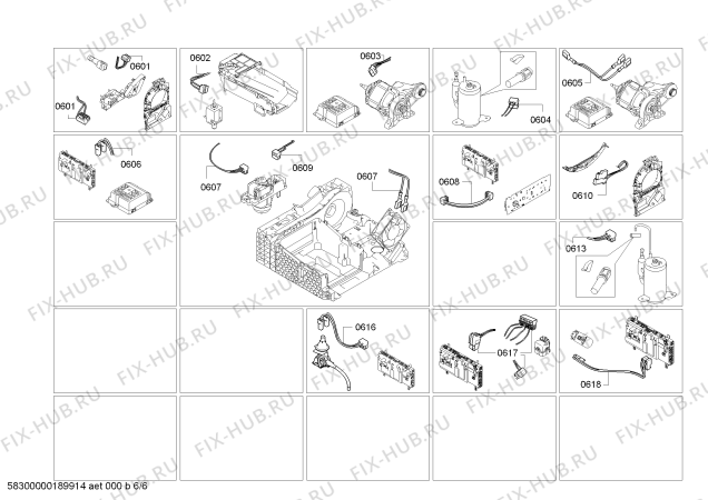 Схема №2 WT47Y7W0AU SelfCleaning Condenser с изображением Силовой модуль запрограммированный для сушильной машины Siemens 00637560