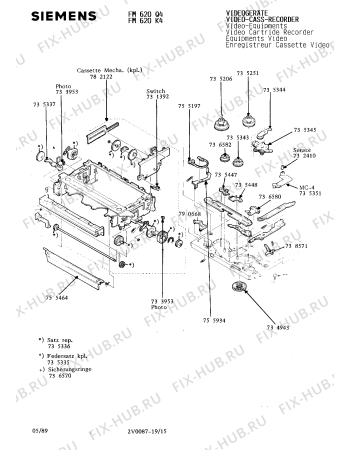 Схема №4 FM620K4 с изображением Инструкция по эксплуатации для видеоаппаратуры Siemens 00530559