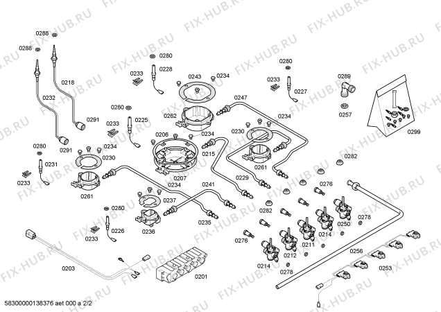 Схема №1 T27R6N0NL с изображением Газовый кран для электропечи Bosch 00499927