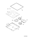 Схема №1 61310 M-MN с изображением Поверхность для плиты (духовки) Aeg 3196075018