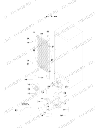 Схема №1 WTE22112 W с изображением Другое для холодильной камеры Whirlpool 482000018653