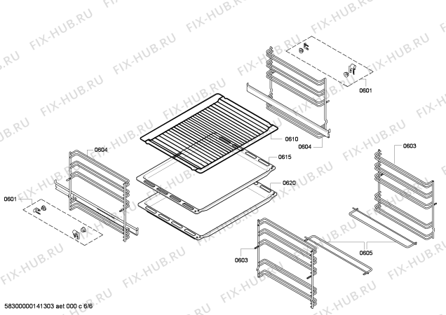 Схема №1 HBN78R751 с изображением Электрозамок для плиты (духовки) Bosch 00644280