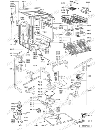 Схема №1 GSXP 100 POWER с изображением Блок управления для посудомойки Whirlpool 480140100418