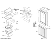 Схема №1 KGV19227TI с изображением Дверь для холодильника Bosch 00245217