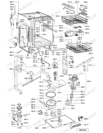 Схема №1 ADG 8966 IXM  -n.pro с изображением Модуль (плата) управления для посудомойки Whirlpool 481221479088