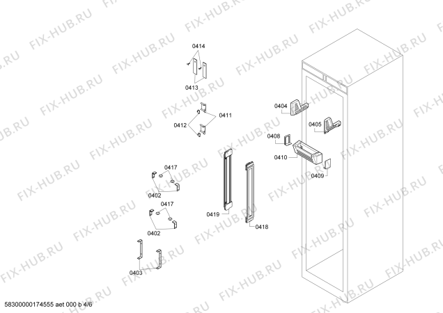 Схема №1 RC462301AU Gaggenau с изображением Осветительная планка LED для холодильной камеры Bosch 00749392