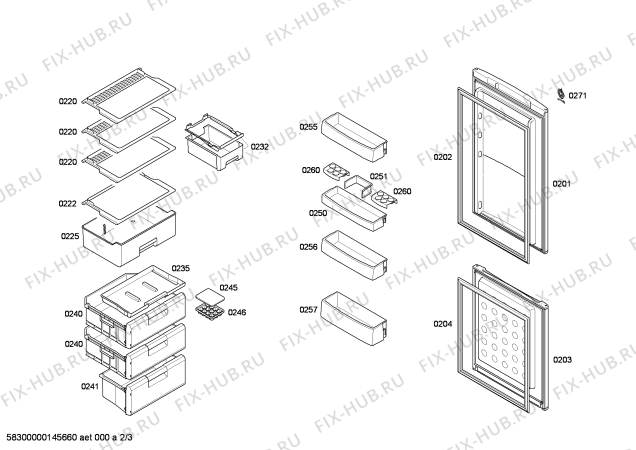 Схема №2 P1KVB3610C с изображением Панель управления для холодильника Bosch 00675389