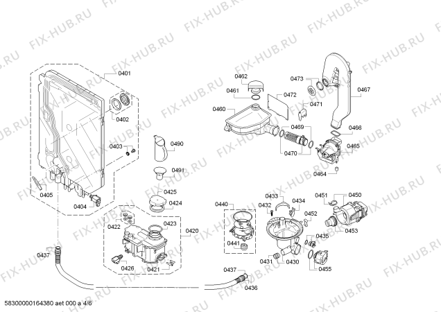 Схема №1 S51T65X5RU с изображением Кабель для посудомойки Bosch 00655043