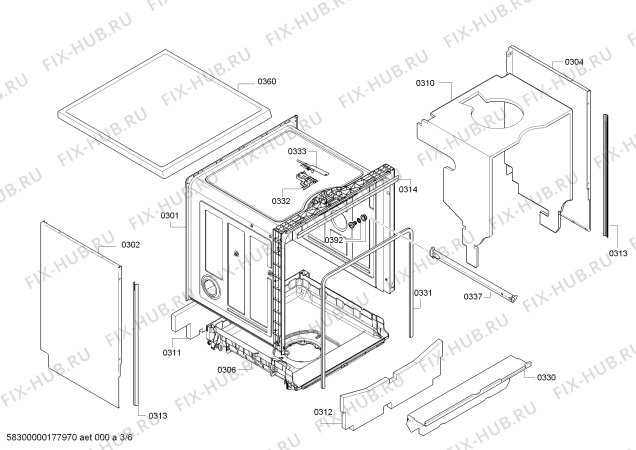 Схема №1 BM3160EA BM 3160EA A+ с изображением Панель управления для посудомоечной машины Bosch 00749141