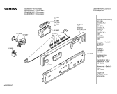 Схема №2 S5543X1GB с изображением Набор кнопок для посудомоечной машины Siemens 00169362