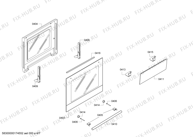 Схема №1 FRS3210ETD Profilo с изображением Панель управления для плиты (духовки) Bosch 00749538