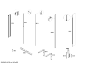 Схема №1 T24ID80NLP с изображением Монтажный набор для холодильника Bosch 00684936