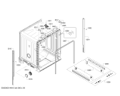 Схема №2 SHE4AP05UC с изображением Внешняя дверь для посудомоечной машины Bosch 00680469