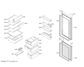 Схема №3 PKNB39VL21 с изображением Дверь для холодильной камеры Bosch 00714588