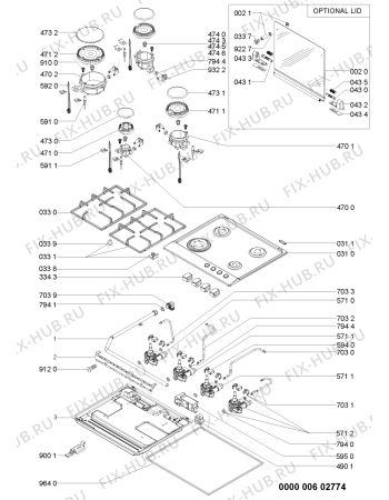 Схема №1 AKR311IX (F091897) с изображением Руководство для плиты (духовки) Indesit C00372121