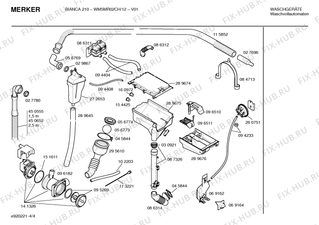 Схема №1 WM5MR02CH, BIANCA 210 с изображением Панель управления для стиралки Bosch 00350781