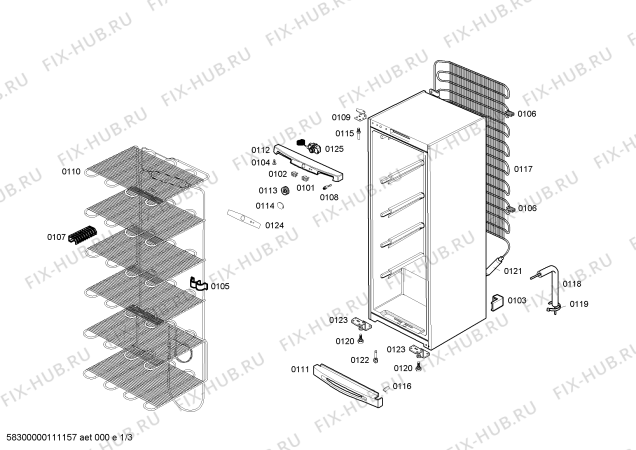 Схема №1 GSD265006X BOSCH с изображением Вкладыш в панель для холодильника Bosch 00497817
