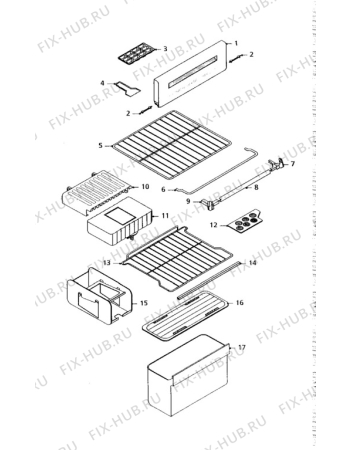 Взрыв-схема холодильника Zanussi DF50/31 - Схема узла Furniture