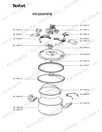 Схема №1 P4100738/07A с изображением Сотейника Tefal SS-980731