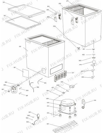 Схема №1 CF105   -Box (182677, FC-13DD4SA1) с изображением Запчасть для холодильной камеры Gorenje 415669