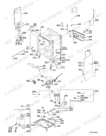 Схема №1 ADG 150/4 SW с изображением Мини-ручка для электропосудомоечной машины Whirlpool 481241359222