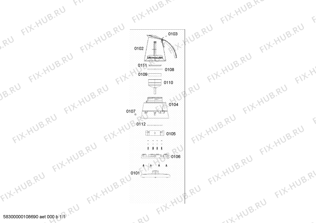 Схема №1 CE7189 VENETTO CHIC с изображением Конус для электрокофеварки Bosch 00429026