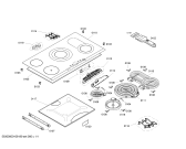 Схема №1 ET73T501C с изображением Конфорка для духового шкафа Siemens 00439256