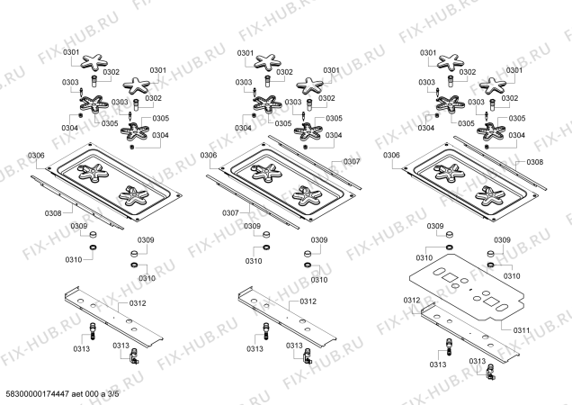 Схема №1 PSC366ZS с изображением Коллектор для электропечи Bosch 00143610