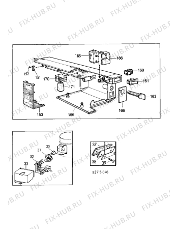 Взрыв-схема холодильника Electrolux ER2604C - Схема узла Electrical equipment