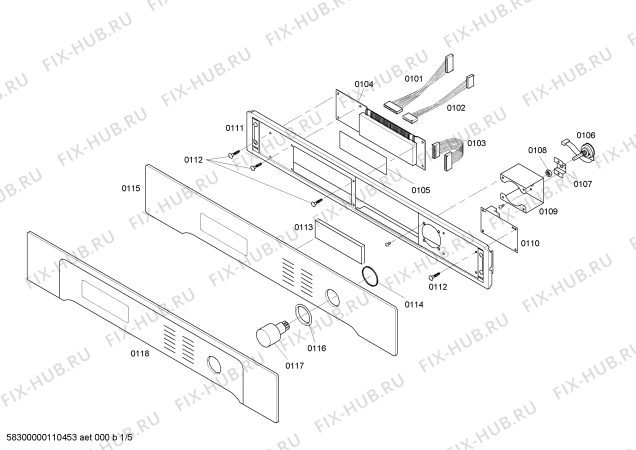 Схема №1 HBL765AUC с изображением Трансформатор для холодильной камеры Bosch 00418461