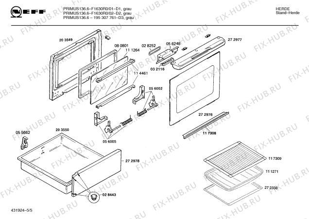 Схема №2 F1630R0 PRIMUS 136.6 с изображением Переключатель для электропечи Bosch 00032588