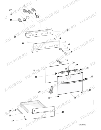 Схема №1 H6VMC2AWFR (F088309) с изображением Обшивка для духового шкафа Indesit C00378726