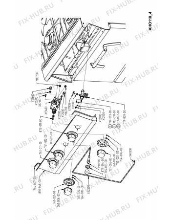 Схема №1 AHO118 с изображением Рассекатель для духового шкафа Whirlpool 482000021435
