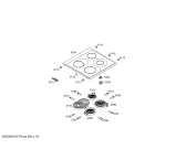 Схема №1 HLN654051E с изображением Стеклокерамика для духового шкафа Bosch 00246049