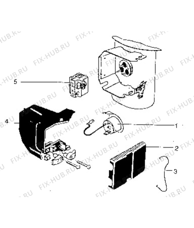 Взрыв-схема холодильника Aeg A1202IU - Схема узла Electrical equipment 268