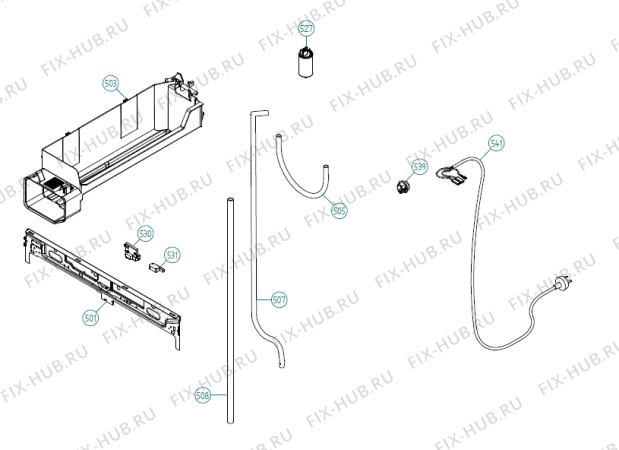 Взрыв-схема стиральной машины Gorenje T753C ES   -White (900002686, TD60.1) - Схема узла 05