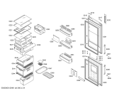 Схема №1 KGN39A90 с изображением Дверь морозильной камеры для холодильника Bosch 00245078