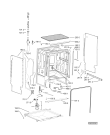 Схема №1 ADG 120 S с изображением Обшивка для электропосудомоечной машины Whirlpool 480140103082