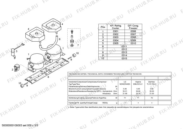 Схема №1 3KE7837A с изображением Дверь для холодильника Bosch 00241361